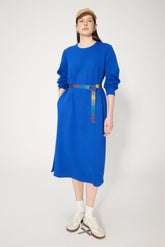 GRADIENT GROSGRAIN DETAILED DRESS